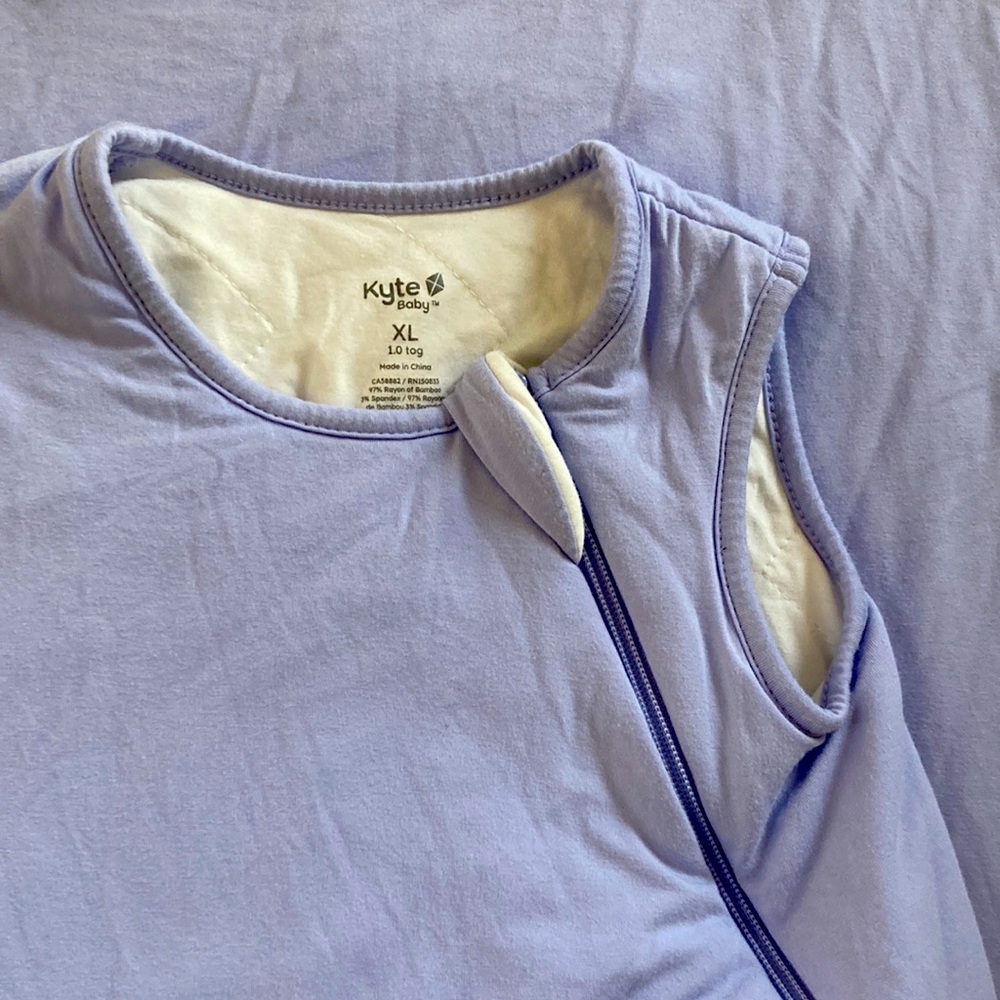 Kyte Baby Lavender Sleeveless Sleep Sack 1.0 TOG